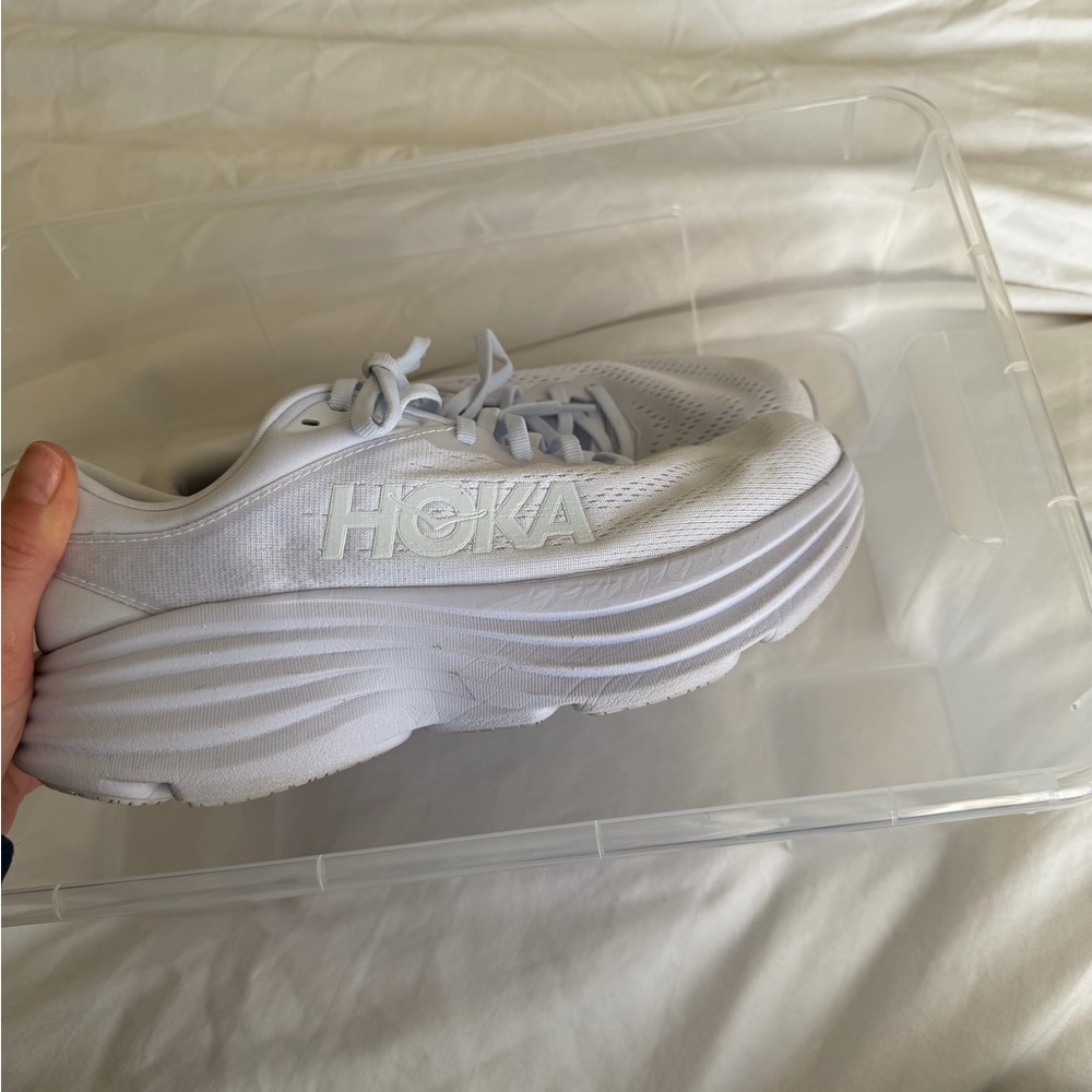 Hoka Women's Light Gray Athletic Shoes - Picture 3 of 5
